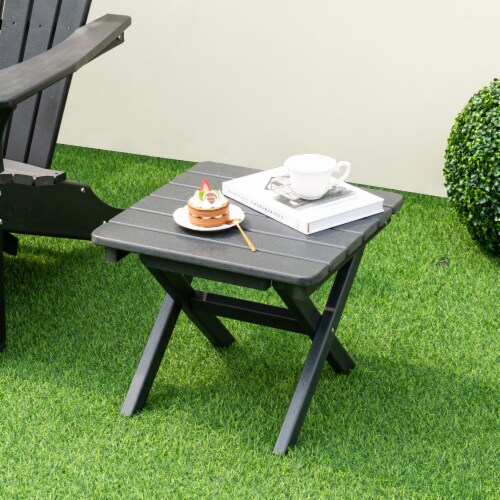 Small Patio Table, Outdoor Folding Side Table, Portable Side Table