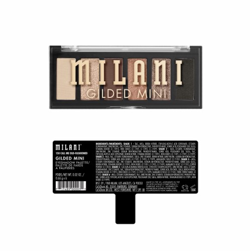 Milani Gilded Mini Eyeshadow Palette 150 Call Me Old-Fashioned Perspective: back