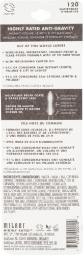 Milani Highly Rated Anti-Gravity Waterproof Mascara - Black Perspective: back