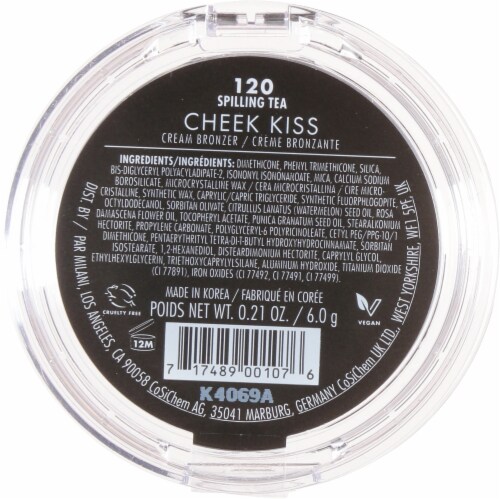 Milani Cheek Kiss Cream Bronzer Ultra-Blendable Formula 120 Spilling Tea Perspective: back