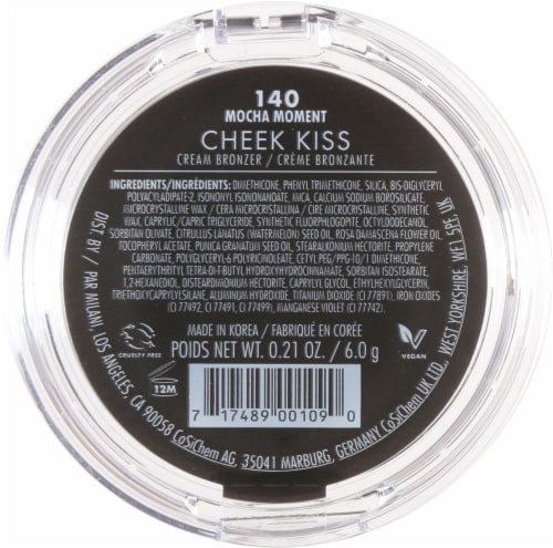 Milani Cheek Kiss Cream Bronzer Ultra-Blendable Formula 140 Mocha Moment Perspective: back