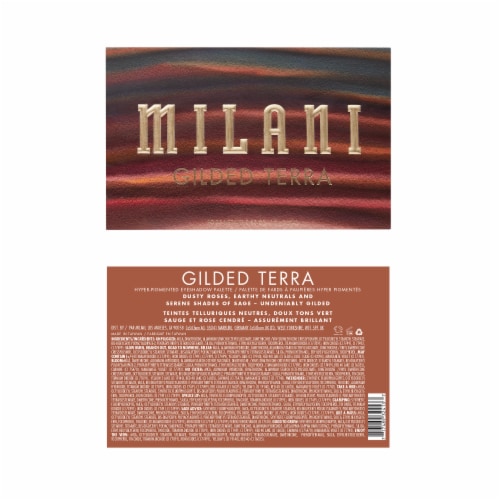 Milani Gilded Eyeshadow Palette 170 Terra Perspective: back