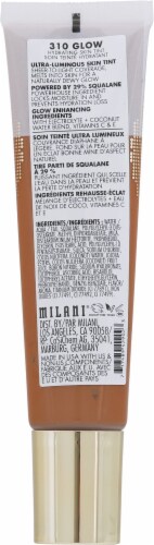Milani Glow Hydrating Skin Tint With Sheer-To-Light Coverage 310 Medium to Dark Perspective: back