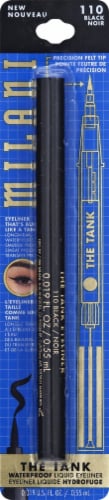 Milani Stay Put Tank Liquid Eyeliner Waterproof & Transfer-Proof Up to 12 Hour Wear 110 Black Perspective: back