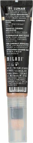 Milani Conceal + Perfect Liquid Highlighter Silky-smooth & Buildable 01 Lunar Perspective: back