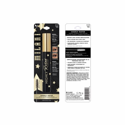 Milani Highly Rated Mascara Volumizing 111 Black Perspective: back