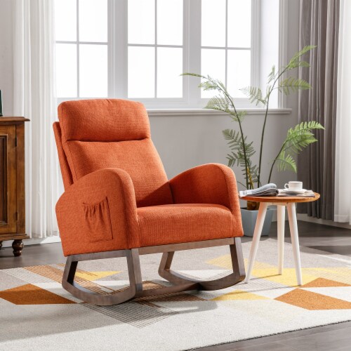Mondawe Modern Glider Chair Recliner Armchair Nursery Rocking Accent Chair with High Back 1 unit Smith s Food and Drug