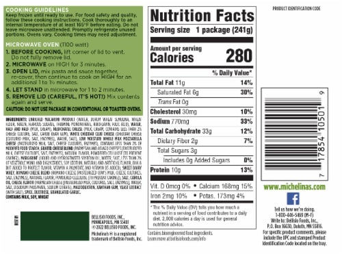 Michelina's® Fettuccine Alfredo Frozen Meal Perspective: back