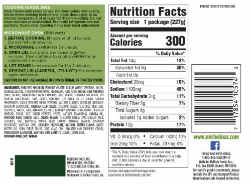 Michelina's® Cheeseburger Macaroni & Cheese Frozen Meal Perspective: back