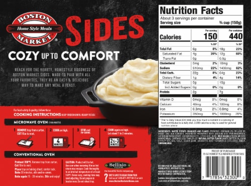 Boston Market® Sides Homestyle Mashed Potatoes Perspective: back