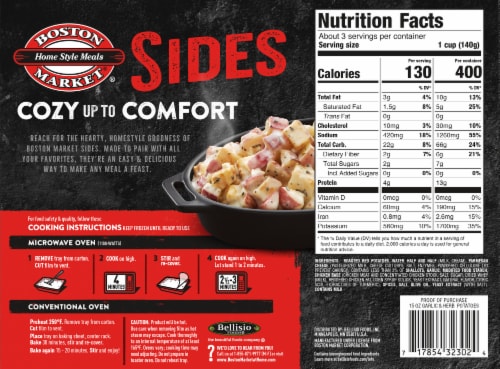 Boston Market® Sides Garlic & Herb Roasted Potatoes Perspective: back