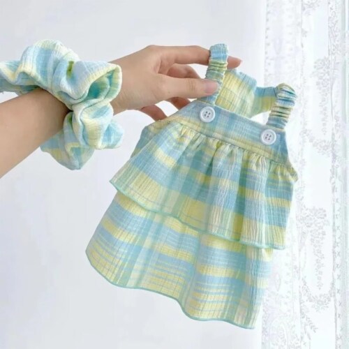 Purple plaid skirt vest hot sale