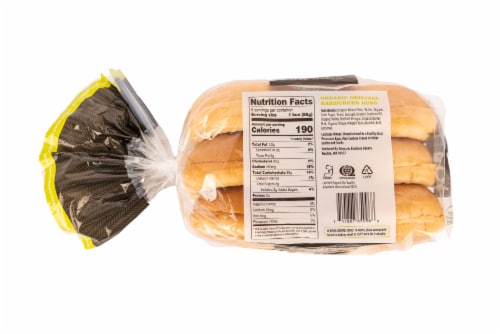 Schwartz Brothers Organic Original Hamburger Buns Perspective: back