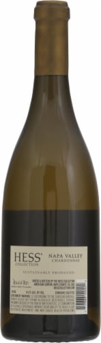 Hess Collection Chardonnay White Wine Perspective: back