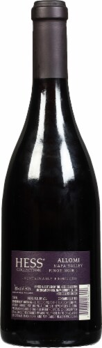 The Hess Collection Napa Valley Pinot Noir Red Wine Perspective: back