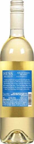 Hess Select Sauvignon Blanc Perspective: back