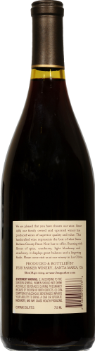 Fess Parker Pinot Noir Perspective: back