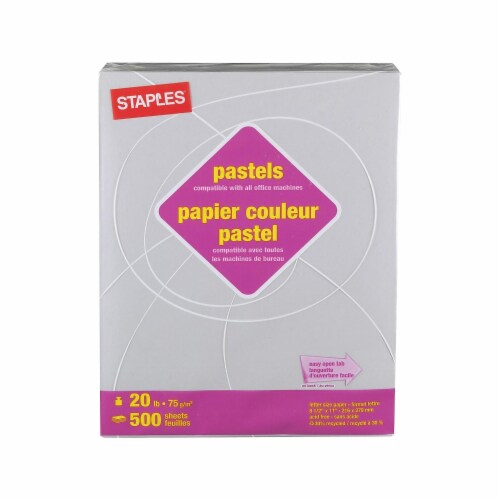 Staples Pastel Colored Copy Paper 8 1/2 x 11 Gray 500/Ream (14785