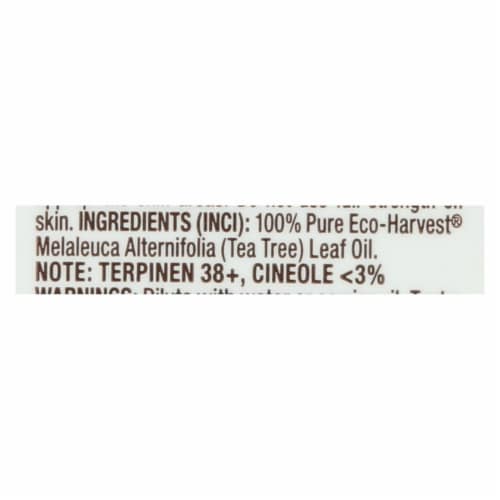 Desert Essence - Eco-Harvest Tea Tree Oil - 1 fl oz Perspective: back