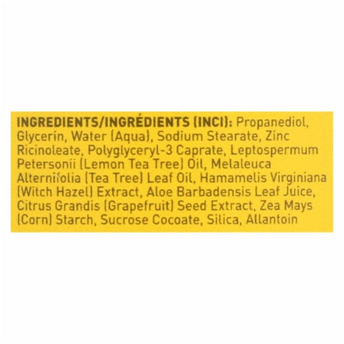 Desert Essence Lemon Tea Tree Deodorant Perspective: back