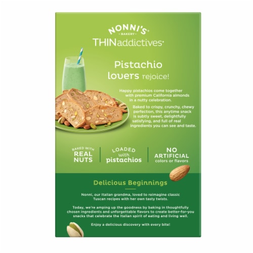nonni's thinaddictives pistachio almond thins