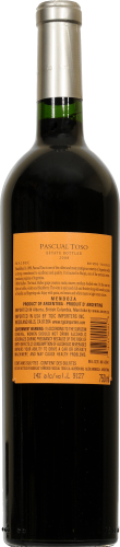 Pascual Toso Malbec Perspective: back