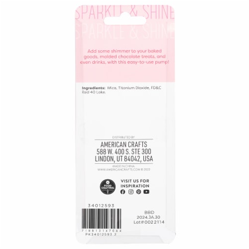 Sweetshop™ Edible Shimmer - Pink Perspective: back