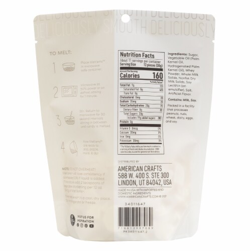 Sweetshop™ Melt'ems™ White Perspective: back