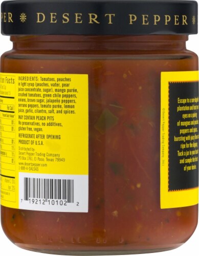 Desert Pepper Trading Peach Mango Medium Salsa Perspective: back