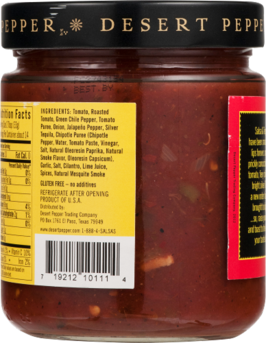 Desert Pepper Tequila Salsa Perspective: back
