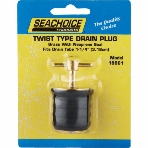 Seachoice Threaded Cooler Drain Plug, Plastic, Fits 72-162-Qt. Igloo