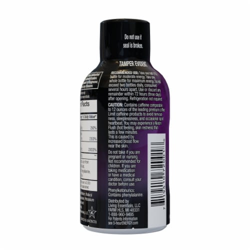 5-Hour Energy® Extra Strength Grape Energy Drink Shots Perspective: back