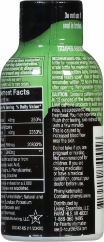 5-Hour® Extra Strength Strawberry Watermelon Energy Drink Shot Bottle Perspective: back