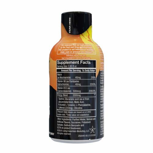 5-Hour Energy® Peach Mango Extra Strength Energy Shot Perspective: back
