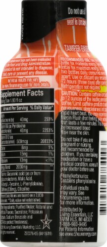 5-Hour® Extra Strength Orange Energy Drink Shot Bottle Perspective: back