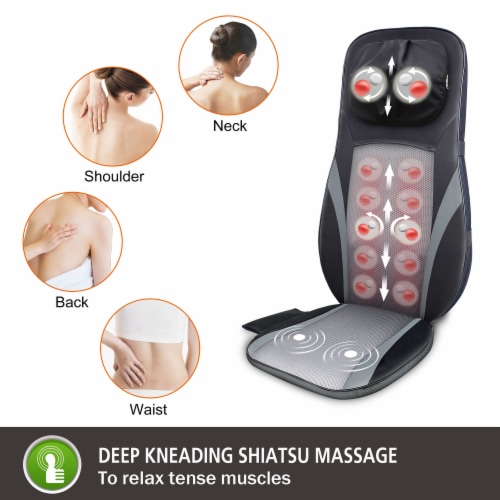 Shiatsu Neck Massager, Heat Deep Tissue Kneading Massage Pillow for  Shoulder Full Body Muscle, 1 - Kroger