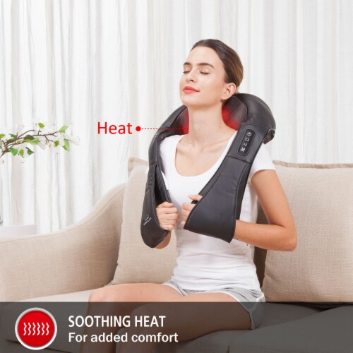 Cordless Neck and Back Massager - Shiatsu Neck and Shoulder Massager with Heat - 632NC Perspective: back