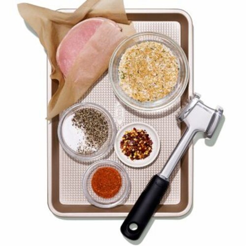 OXO Good Grips® Die Cast Meat Tenderizer in Black/Silver Perspective: back