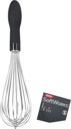 OXO Soft Works Balloon Whisk - Black/Silver Perspective: back
