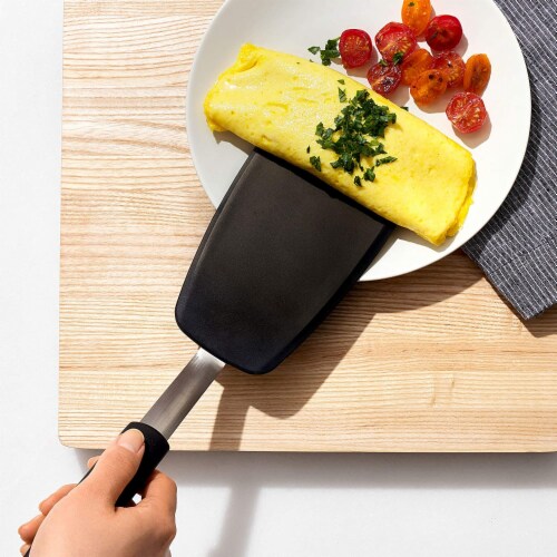 OXO Good Grips Silicone Flexible Large Turner - Black Perspective: back
