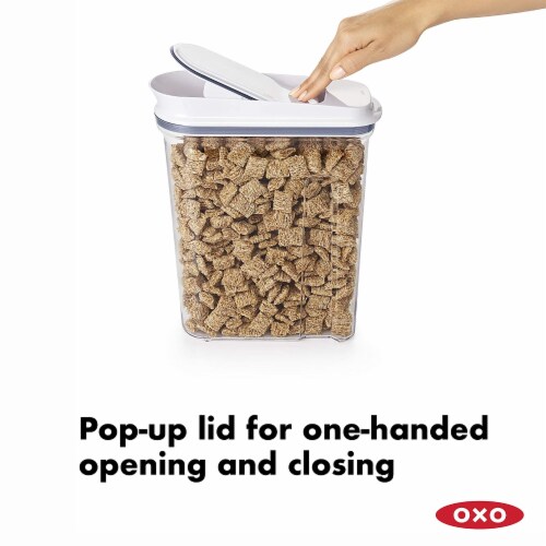 OXO Good Grips POP Cereal Dispenser - Clear/White Perspective: back
