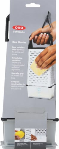 OXO SoftWorks™ Stainless Steel Box Grater - Silver Perspective: back