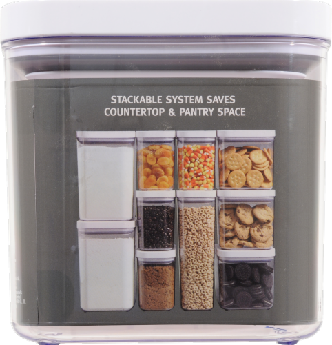 OXO Soft Works POP Food Storage Container - Clear/White Perspective: back