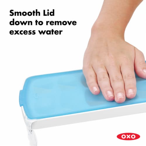 OXO Soft Works Ice Cube Tray - Blue Perspective: back