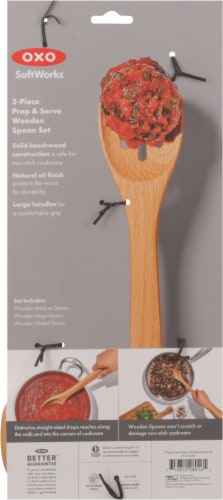 OXO Soft Works® Wooden Spoon Set - Natural Perspective: back