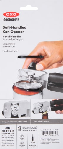 OXO Good Grips Soft Handled Can Opener, Black