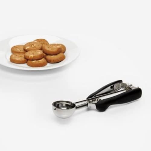 OXO Good Grips Small Cookie Scoop - Silver/Black Perspective: back
