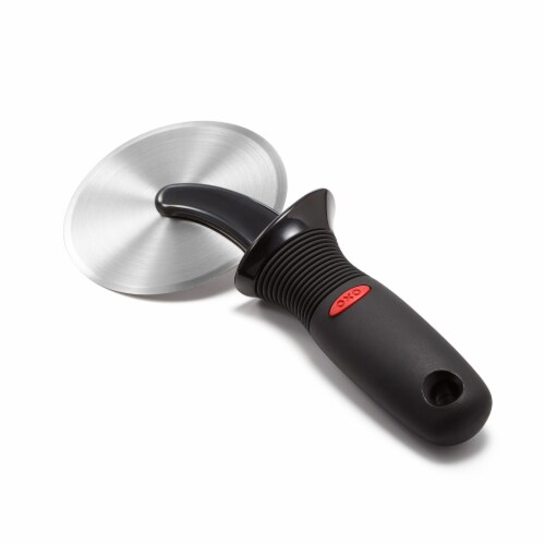 OXO Soft Works Stainless Steel Pizza Cutter - Black/Silver Perspective: back