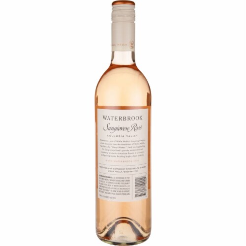 Waterbrook Sangiovese Washington Rose Wine Perspective: back