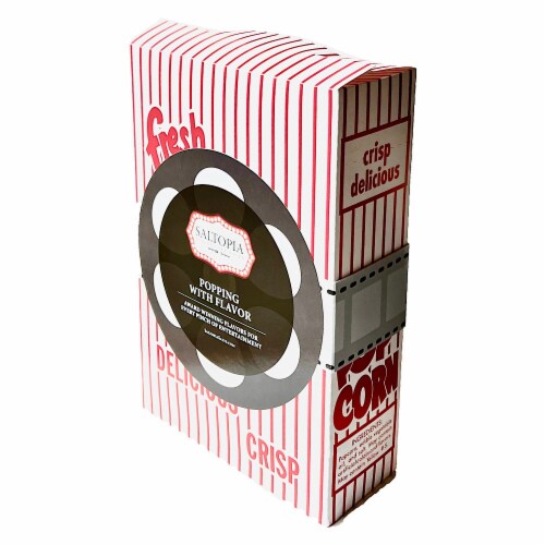 SALTOPIAs POPPING WITH FLAVOR, 6 Pack Variety of Flavors for Popcorn & Lots of Other Recipes Perspective: back